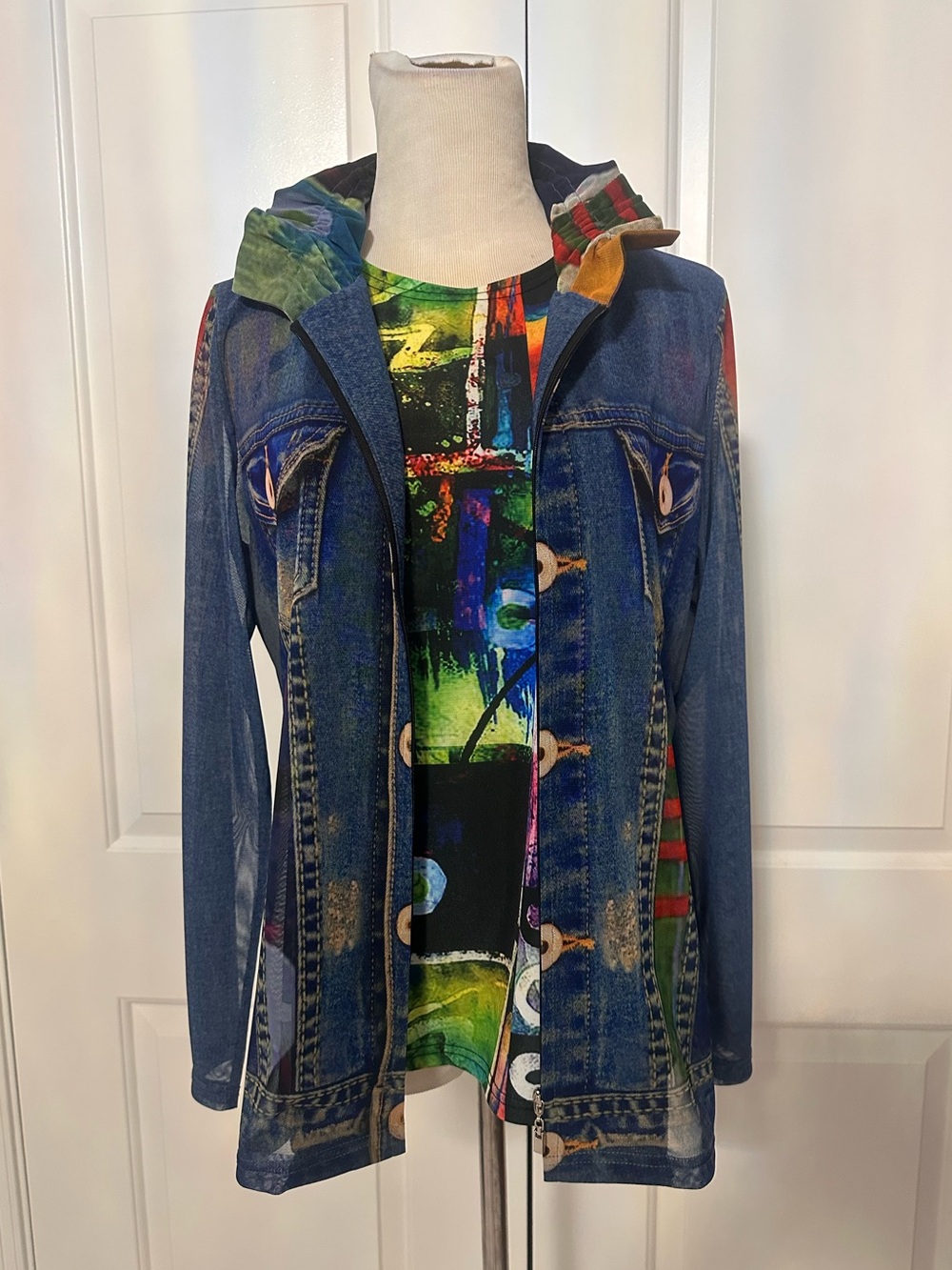 DAMEE | Jacket & Tank Multicolored Set
